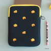 Cheese - Tailorbird embroidered tablet PC iPad zip pouch ver4