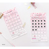 White - Cherry blossom 30 days goal planning tracker 12 sheets