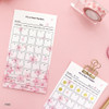 Pink - Cherry blossom 30 days goal planning tracker 12 sheets