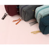 Double zippered - Wanna This Tailorbird embroidered daily makeup pouch bag ver3