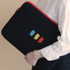 Example of use - Tailorbird embroidered 15 inches laptop pouch case ver4