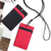Example of use - Fenice Premium PU business pocket card case with neck strap