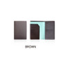 Brown - Fenice Premium PU RFID blocking small passport case holder wallet