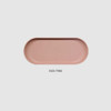 Indi pink - Fenice Premium PU leather decorative serving ellipse tray