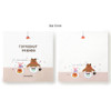 Tea time - Monopoly Toffeenut sweet and warm illustration memo notepad