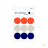 01 - Dailylike Color 22mm circle deco sticker 4 sheets