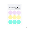 03 - Dailylike Color 22mm circle deco sticker 4 sheets