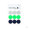 02 - Dailylike Color 22mm circle deco sticker 4 sheets