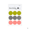 06 - Dailylike Color 22mm circle deco sticker 4 sheets