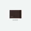 Dark brown -Byfulldesign Oxford palm flat card case wallet