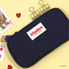 Navy - Second Mansion Etudes zip around fabric pencil case pouch