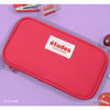 Hot pink - Second Mansion Etudes zip around fabric pencil case pouch