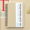 Beige - Indigo Prism small spiral blank notebook