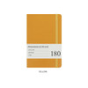 Yellow - Indigo Prism 180 pages small lined notebook with elastic band