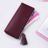 Rihoon Tassel PU zipper pencil case pen pouch