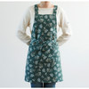 Dailylike Lace flower pattern linen cross back apron