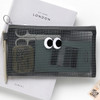 Gray - Livework Som Som stitch mesh zipper pouch ver2