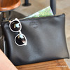 Classy black - Play Obje Feel so good clutch bag with glasses pocket