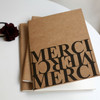 Inndesign Merci Kraft cover A5 blank notebook