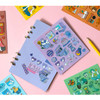 Example of use - Pop illustration colorful point paper deco sticker ver2