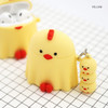 Yellow - ROMANE Peep Peep AirPods case silicon cover with keyring