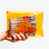 Happy tangerine - Be on D Fake food medium clear zip lock pouch 