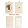 Brown - Monopoly Flower line friends card case holder