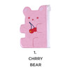 Cherry bear - Jelly bear party small clear zip lock pouch