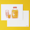 Jam Studio Orange juice message card with envelope