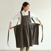 Example of use - Dailylike Shadow gray frill linen cross back apron