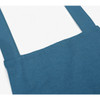 Detail of Dailylike Midnight blue frill linen cross back apron