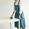 Example of use - Dailylike Midnight blue frill linen cross back apron