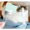 Example of use - Bookfriends Reading pet PVC clear bookmark