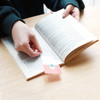 Example of use - Bookfriends Reading pet PVC clear bookmark