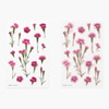 Appree China pink press flower stickers