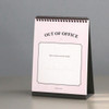 Out of office  - ICONIC 2020 Simple desk scheduler calendar