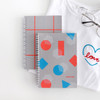 Indigo Neon pop spiral bound dateless weekly planner