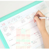 Usage example - PLEPLE 2020 Desk mat with dated monthly planner