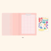 Pink - PLEPLE Memo days A5 size foldover clipboard set