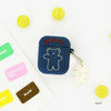 Navy - Bear basic AirPods case silicone cover