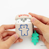 Light gray - Bear basic AirPods case silicone cover