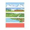 Dailylike Switzerland masking seal paper deco sticker set