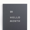 Eedendesign 2020 Hello month B5 dated monthly planner