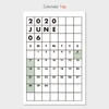 Calendar pages(front) - PAPERIAN 2020 Colorful plan standing desk calendar
