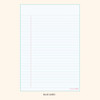 Blue lined - PLEPLE Daily notes memo notepad