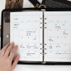 Usage example - 2NUL Editor pick 6-ring dateless weekly diary planner