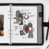 Usage example - 2NUL Editor pick 6-ring dateless weekly diary planner