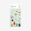 Package for Daily transparent deco cute sticker - Jelly bear