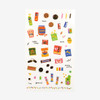 Daily transparent deco cute sticker - Snack