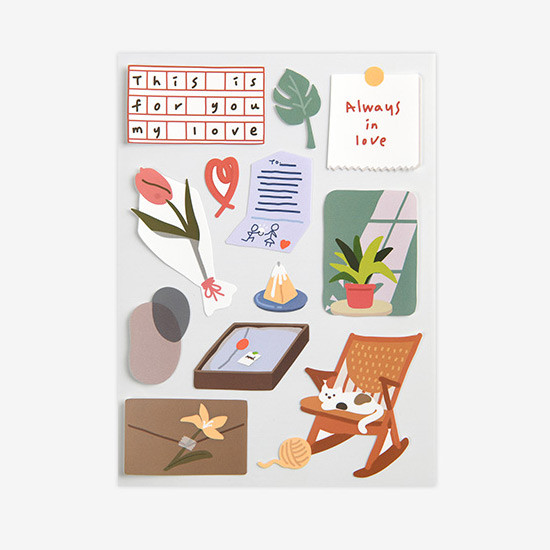 Dailylike Shopping removable paper deco sticker